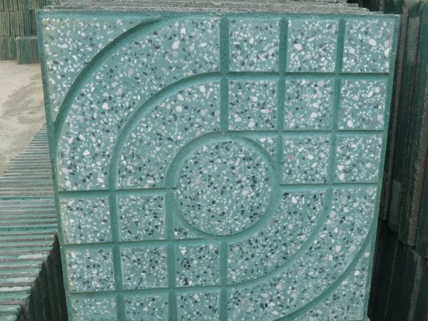 Gạch terrazzo mắt nai xanh - Ảnh 5