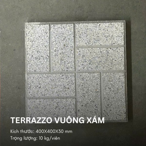 Gạch terrazzo  ô chữ nhật - Ảnh 2